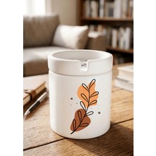Eylül Design Boho Tasarımlı Baskılı Seramik Küllük Kokusuz Kül Tablası