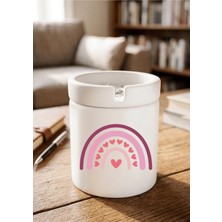 Eylül Design Boho Tasarımlı Baskılı Seramik Küllük Kokusuz Kül Tablası