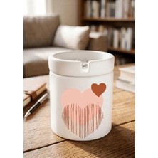 Eylül Design Boho Tasarımlı Baskılı Seramik Küllük Kokusuz Kül Tablası