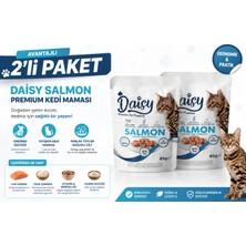 Daisy Somonlu Yaş Kedi Maması 85 gr x 2 Tahılsız Premium