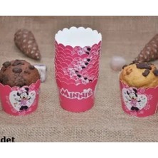 Partyy Bag Minnie Mouse Temalı Cupcake Kalıbı & Kek Kapsülü & 25'li Kek Kapsülü