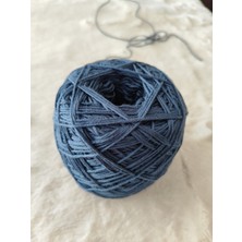 Çilekli Yumak Atölye Koton Ip - Denim Lacivert Ip 100 gr