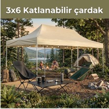 Missidea 3×6 Makaslı Katlanır Çardak Krem