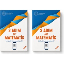 Meb 3 Adım Tyt Matematik + Ayt Matematik Soru Bankası Seti (2 Kitap) | 2. Baskı | Yks, Tyt ve Ayt Hazırlık Kaynak Kitapları