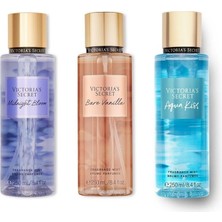 Vıctorıa's Secret Bare Vanilla-Midnight Bloom-Aqua Kiss Vücut Spreyi Üçlü Set - Aura Online