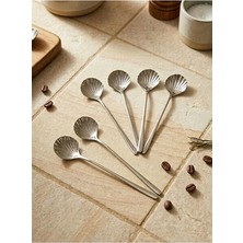Bremen Home 6lı Istiridye Paslanmaz Çay Kaşığı (12 cm Uzun Sap)