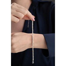 EDSA Silver 925 Ayar Gümüş Yıldızlı Trend Bileklik