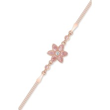 EDSA Silver 925 Ayar Gümüş Lotus Çiçeği Bileklik