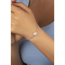 EDSA Silver 925 Ayar Gümüş Lotus Çiçeği Bileklik