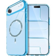 Karahanbey Iphone 17 Air Live Diamond Magsafe Kapak - Mavi