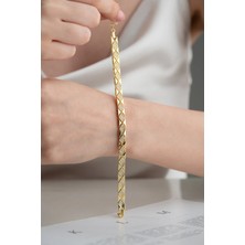 EDSA Silver 925 Ayar Gümüş Trend Model Bileklik