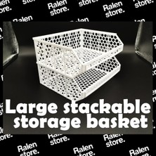 Ralen 3D Baskı Masaüstü Düzenleyici Organizer Sepeti (Tekli) – Çok Amaçlı Modüler Saklama Kutusu – Ofis, Ev, Atölye ve Hobi Malzemeleri Düzenleyici