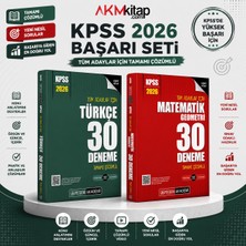 Akm Kitap Pegem Yayınları 2026 Kpss Matematik ve Türkçe Deneme Seti 2 Kitap