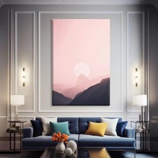 Vogloo Pastel Dağlar Kanvas Tablo