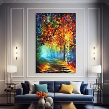 Vogloo Modern Sanat Çiçekleri Kanvas Tablo