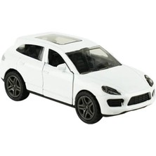 MEGA Die Cast Metal Çek Bırak Beyaz Suv