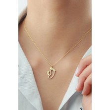 EDSA Silver 925 Ayar Gold Ayakizi Gümüş Kolye