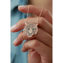 EDSA Silver 925 Ayar Gümüş Kaplan Kolye