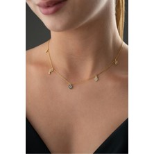 EDSA Silver 925 Ayar Şans Gold Gümüş Kolye