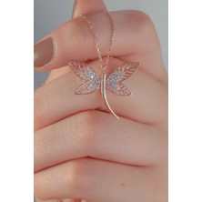 EDSA Silver 925 Ayar Rose Gümüş Yusufçuk Kolye