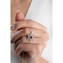 EDSA Silver 925 Ayar Gümüş 100 Dilde Seni Seviyorum Kar Tanesi Kolye