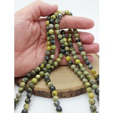 Peridot (Zebercet) Taşı Koyu Adaçayı Yeşili Dizi 8MM(62268)