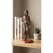 Craftel Mikasa Ackerman Koleksiyonluk El Boyaması Pla Anime Figür 18 cm