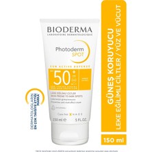 Bioderma Photoderm Spot SPF50+ Yüksek Korumalı Yüz ve Vücut Güneş Kremi 150 ml