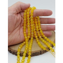 Sarı Akik Taşı Faset Kesim 8MM(62274)