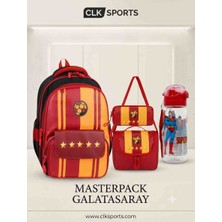 CLK Sports Masterpack Sarı Kırmızı Taraftar Ilköğretim Okul Çantası, Beslenme Çantası, Kalem Kutusu, Suluk & Matara