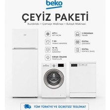 Beko Çeyiz Düğün Paketi 475 Litre Buzdolabı, 7 kg Çamaşır Makinası , 3 Program Bulaşık Makinası Beko Yetkili Servis Kurulumu