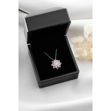 EDSA Silver 925 Ayar Gümüş Işıklı Kutuda Lotus Çiçeği Kolye