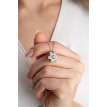 EDSA Silver 925 Ayar Gümüş Dönen Lotus Çiçeği Kolye | Işıklı Kutuda
