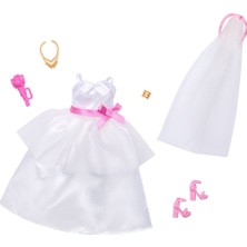 HWV76 Barbie + Ken Fashion - Gelin Aksesuarları (Bebekler Ürüne Dahil Değildir.)