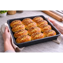 Ikili Set Tepsi (Granit Tepsi 32X27CM -28 X23CM)