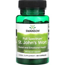 Swanson Full Spektrumlu St. John\'s Wort, 375 Mg, 60 Kapsül