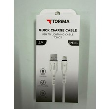 Kuzey Aksesuar Şarj Kablosu Iphone Düz 3A 1 Metre Kablo Boyu Yüksek Hızlı