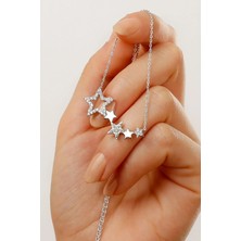 EDSA Silver 925 Ayar Silver Yıldızlı Gümüş Kolye