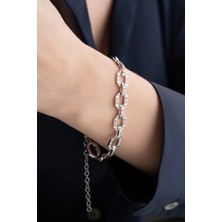 EDSA Silver 925 Ayar Gümüş Trend Bileklik