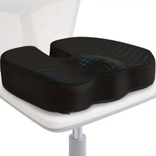 CetKing Oturma Minderi Visko Cocix Elastik Minder Basur Minderi Oturma Simidi Yastığı Hemoroid Yastık, Figiza, Siyah, Standart