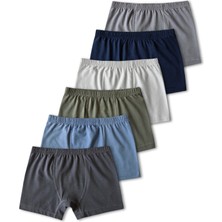 Panfilia Giza Kids %95 Pamuklu Erkek Çocuk Boxer Külot Iç Çamaşırı 6lı Set