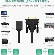 DVI 24+1 To HDMI Dönüştürücü Görüntü Aktarma Kablosu
