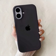Iphone 16 Uyumlu Kılıf Logolu Lansman Soft Yumuşak Içi Kadife Silikon Kapak