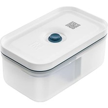 Fresh & Save Vakumlu Yemek Taşıma Kabı, M, Plastik, Yari Şeffaf-Akdeniz Mavisi
