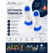 Aura Line Tam Ortopedik Anatomik Silikon Ayakkabı Tabanlığı