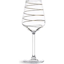 Paşabahçe Spiral Kırmızı Şarap Kadehi Gold, 1 Adet