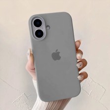 Iphone 16 Uyumlu Kılıf Logolu Lansman Soft Yumuşak Içi Kadife Silikon Kapak