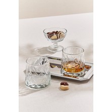Paşabahçe 4'lü Leafy Viski Bardağı 300 cc Renkli Desenli Modern Tasarım Şık Sunum İçin