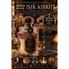 The Kibrit House Ruhunu Aydınlat Işık Kibriti Ritüel 222’LI Lüks Cam Kapaklı Kavanoz