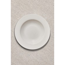 Paşabahçe Blank 2 Beyaz Porselen Çukur Tabak, 1 Adet